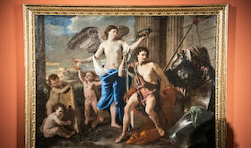 Hasta el 19 de mayo el cuadro El triunfo de David de Nicols Poussin se expone en el MNAR de Mrida