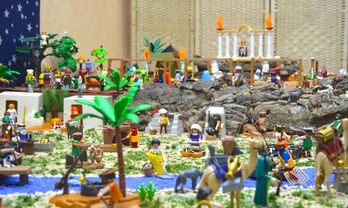 Un beln de casi 3000 figuras de Playmobil se puede visitar en el Museo Arte Visigodo de Mrida